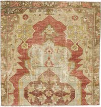 El Dokuma Vintage Hali - 126 cm x 130 cm