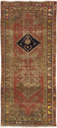 48×97 ViNTAGE TURKiSH RUG 6' x 9' - Vintage Turkish Area Rug, Beige - Algrita | Kuden Rugs