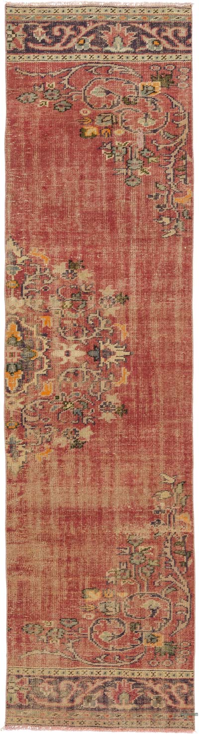 Vintage Turkish Hand-Knotted Runner - 2' 6" x 9' 6" (30" x 114")