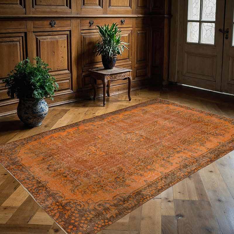 Boyali El Dokuma Vintage Hali - 165 cm x 259 cm - K0090777