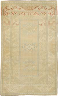 El Dokuma Vintage Hali - 124 cm x 201 cm