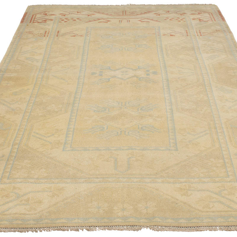 Vintage Turkish Hand-Knotted Rug - 4' 1" x 6' 7" (49" x 79") - K0090780