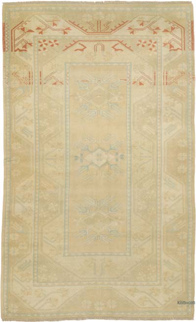 El Dokuma Vintage Halı - 124 cm x 201 cm