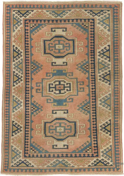 El Dokuma Vintage Halı - 124 cm x 173 cm