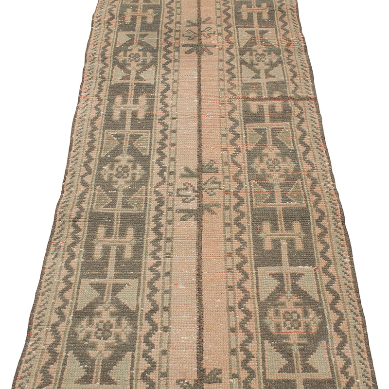 Vintage Turkish Hand-Knotted Runner - 2' 3" x 10' 10" (27" x 130") - K0090784