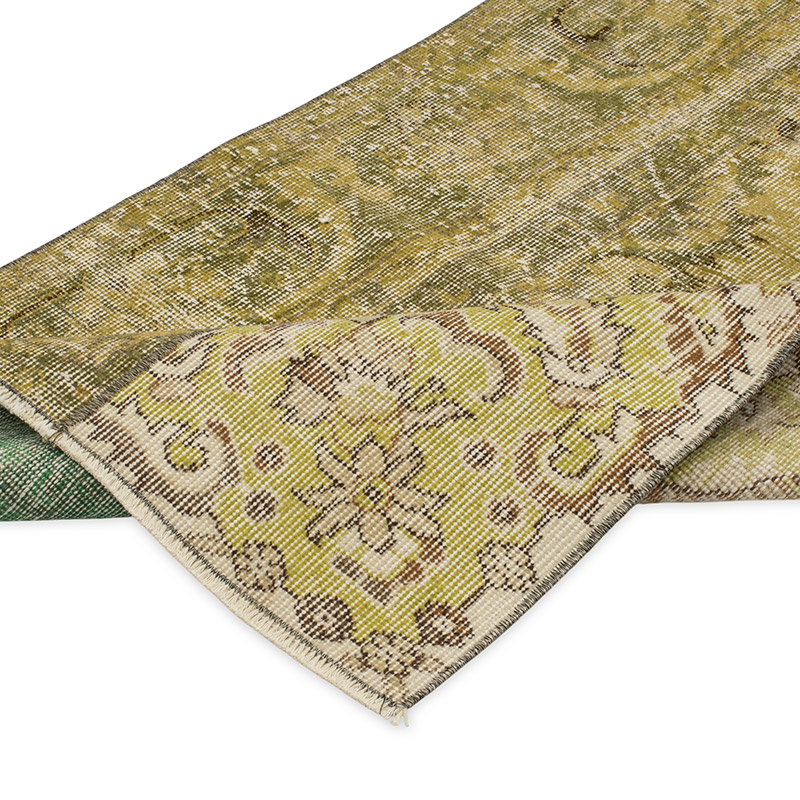 Boyali El Dokuma Vintage Hali Yolluk - 84 cm x 281 cm - K0090785