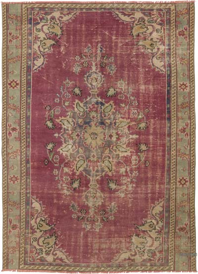 El Dokuma Vintage Halı - 202 cm x 282 cm