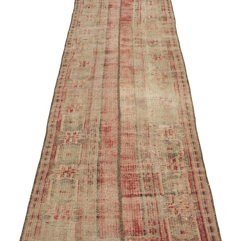 Pasillo Vintage Turco Anudado a Mano - 60 cm x 330 cm - K0090790