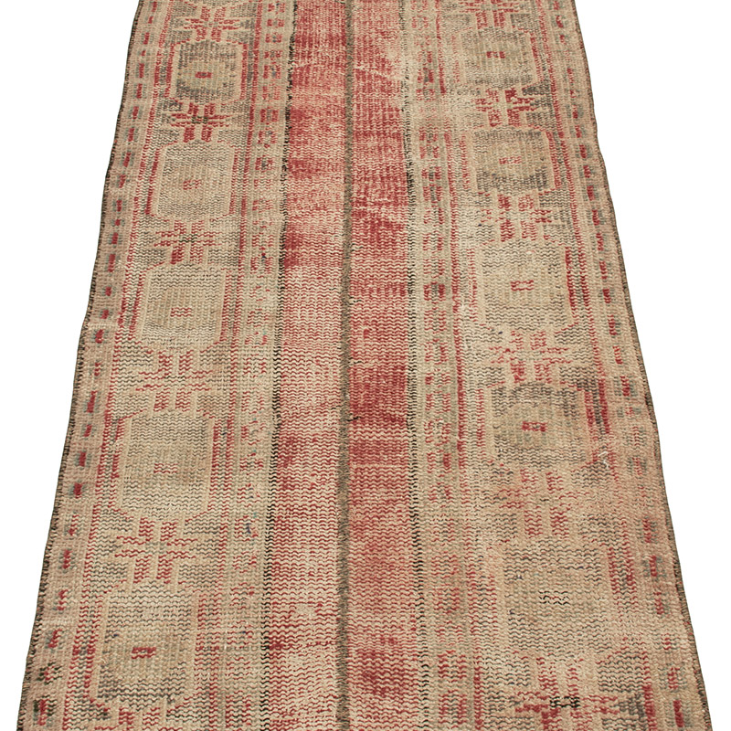 Pasillo Vintage Turco Anudado a Mano - 60 cm x 330 cm - K0090790