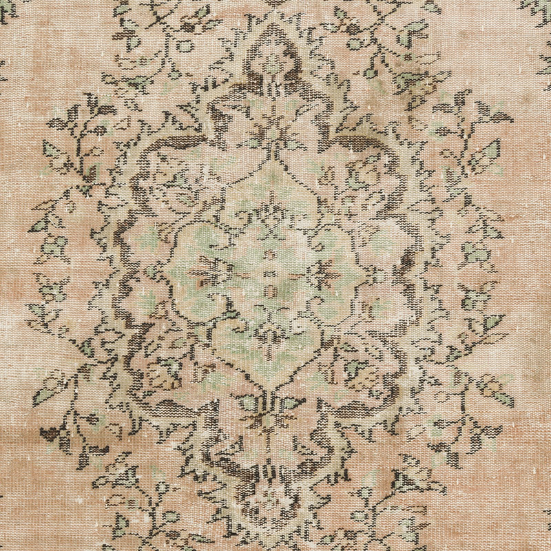Alfombra Vintage Turca Anudada a Mano - 132 cm x 270 cm - K0090791