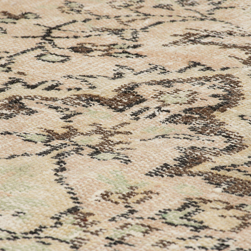 Alfombra Vintage Turca Anudada a Mano - 132 cm x 270 cm - K0090791