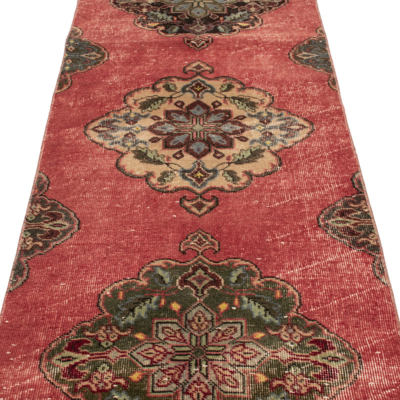 Vintage Turkish Hand-Knotted Runner - 2' 5" x 12' 6" (29" x 150") - K0090794