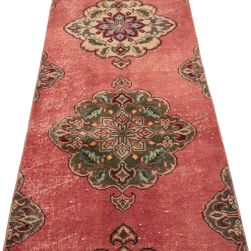 Vintage Turkish Hand-Knotted Runner - 2' 5" x 12' 6" (29" x 150") - K0090794