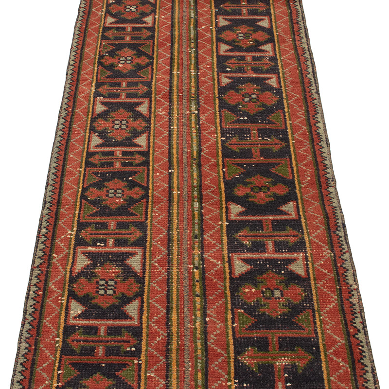 Vintage Turkish Hand-Knotted Runner - 2' 1" x 11' 1" (25" x 133") - K0090796