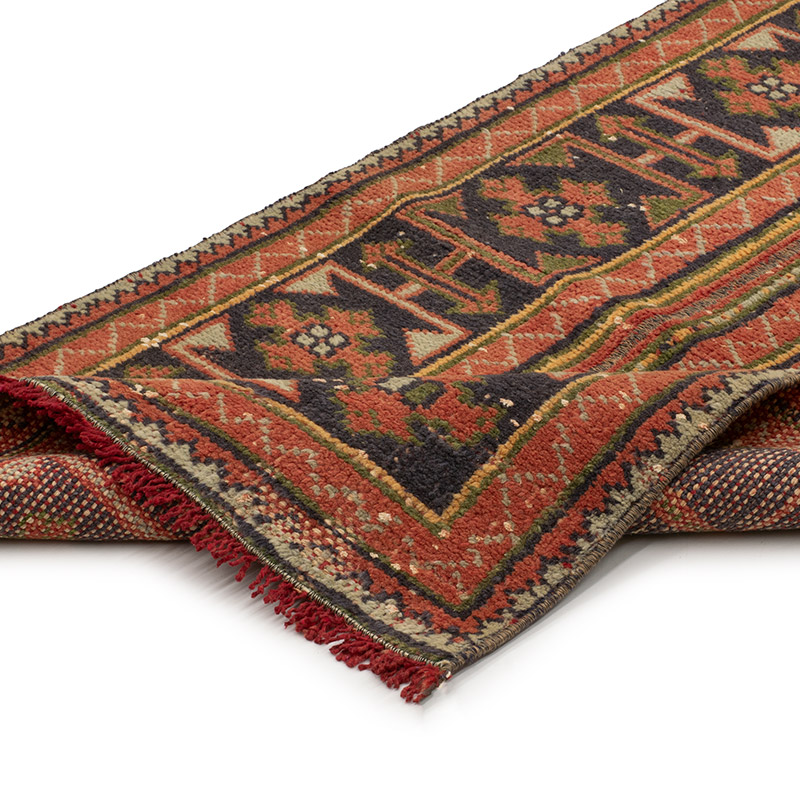 Vintage Turkish Hand-Knotted Runner - 2' 1" x 11' 1" (25" x 133") - K0090796