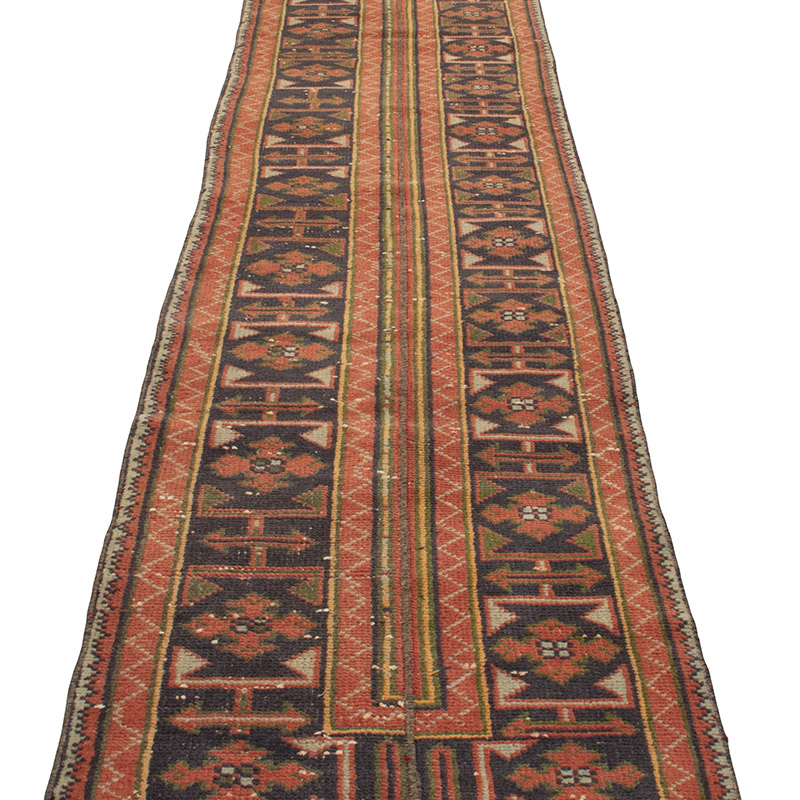 Vintage Turkish Hand-Knotted Runner - 2' 1" x 11' 1" (25" x 133") - K0090796