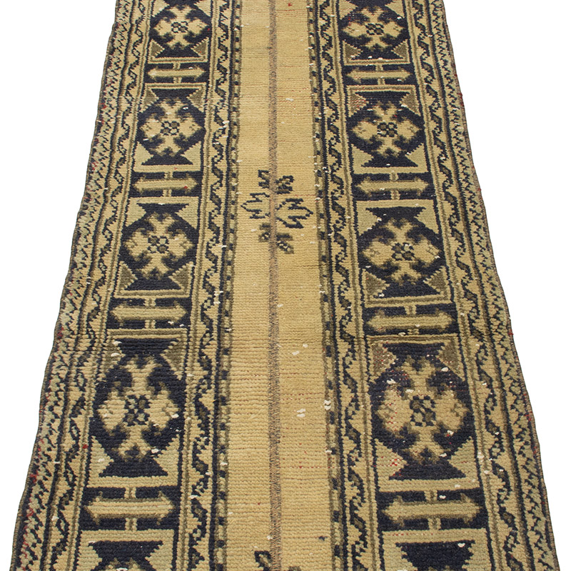Vintage Turkish Hand-Knotted Runner - 2' 2" x 12' 1" (26" x 145") - K0090799