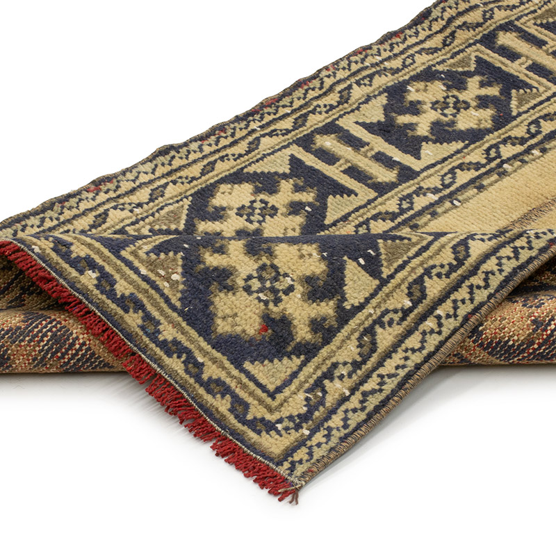 Vintage Turkish Hand-Knotted Runner - 2' 2" x 12' 1" (26" x 145") - K0090799