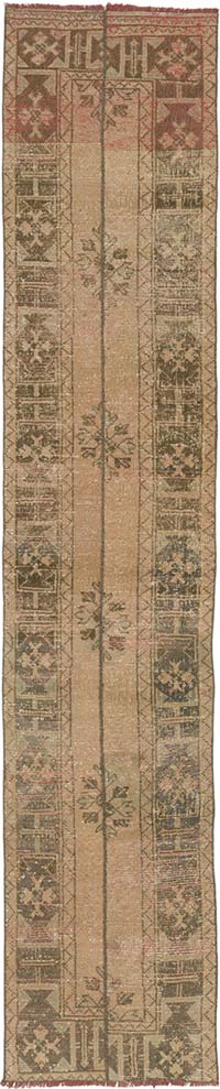 Vintage Turkish Hand-Knotted Runner - 2' 4" x 11' 4" (28" x 136")