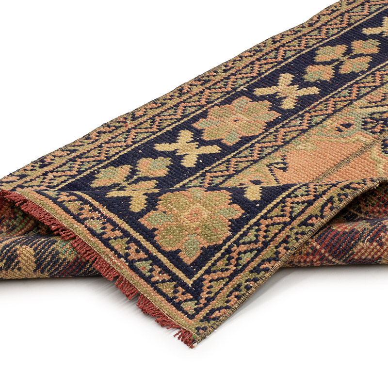 Vintage Turkish Hand-Knotted Runner - 2' 2" x 11' 6" (26" x 138") - K0090803