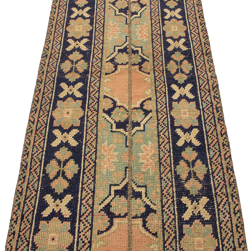 Vintage Turkish Hand-Knotted Runner - 2' 2" x 11' 6" (26" x 138") - K0090803