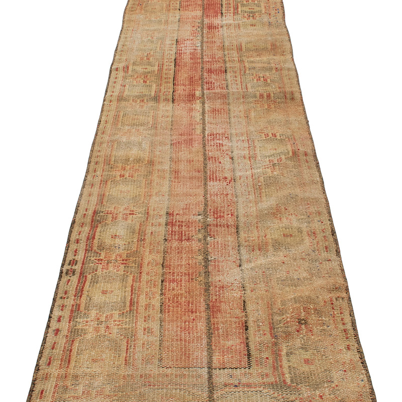 Pasillo Vintage Turco Anudado a Mano - 65 cm x 326 cm - K0090806