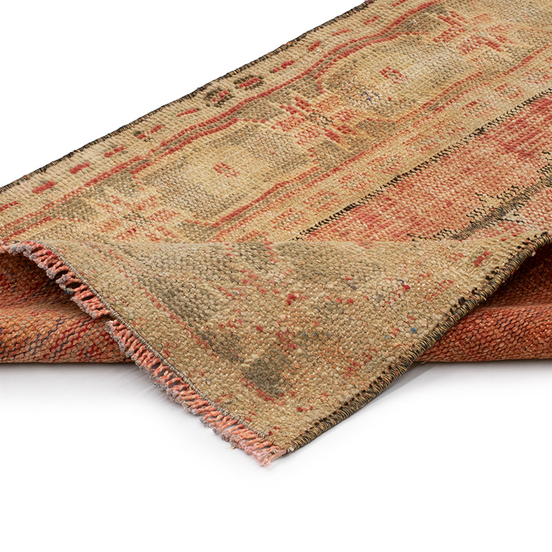Pasillo Vintage Turco Anudado a Mano - 65 cm x 326 cm - K0090806