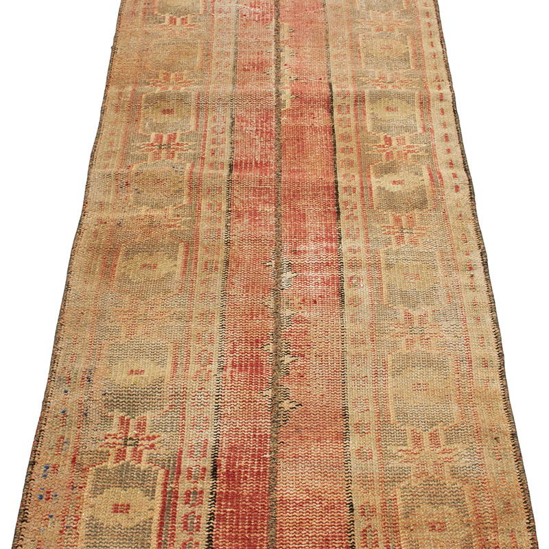 Pasillo Vintage Turco Anudado a Mano - 65 cm x 326 cm - K0090806