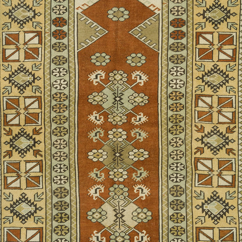 El Dokuma Vintage Hali - 121 cm x 209 cm - K0090807