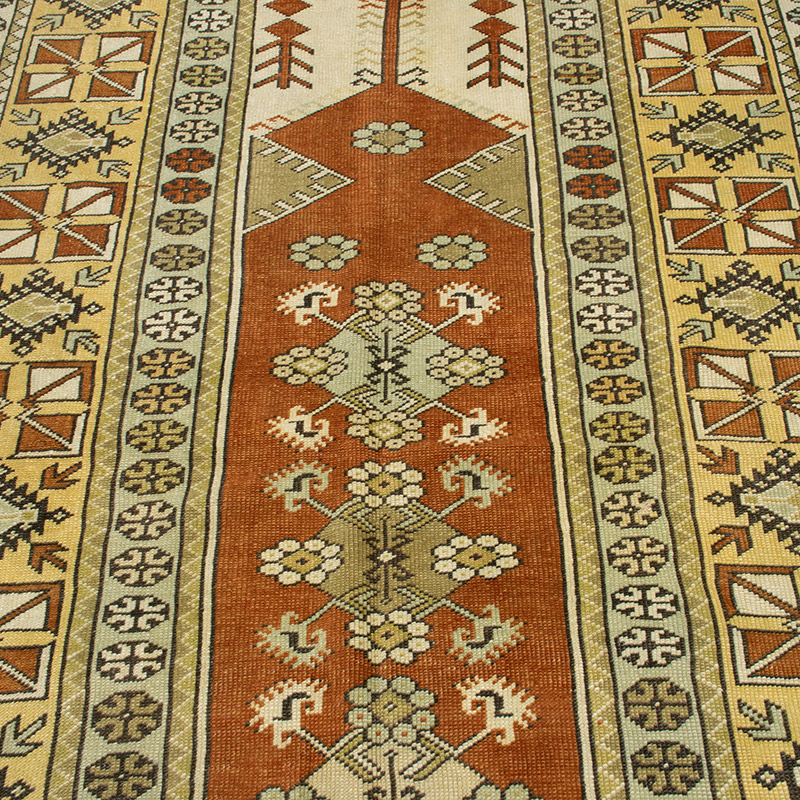 El Dokuma Vintage Hali - 121 cm x 209 cm - K0090807