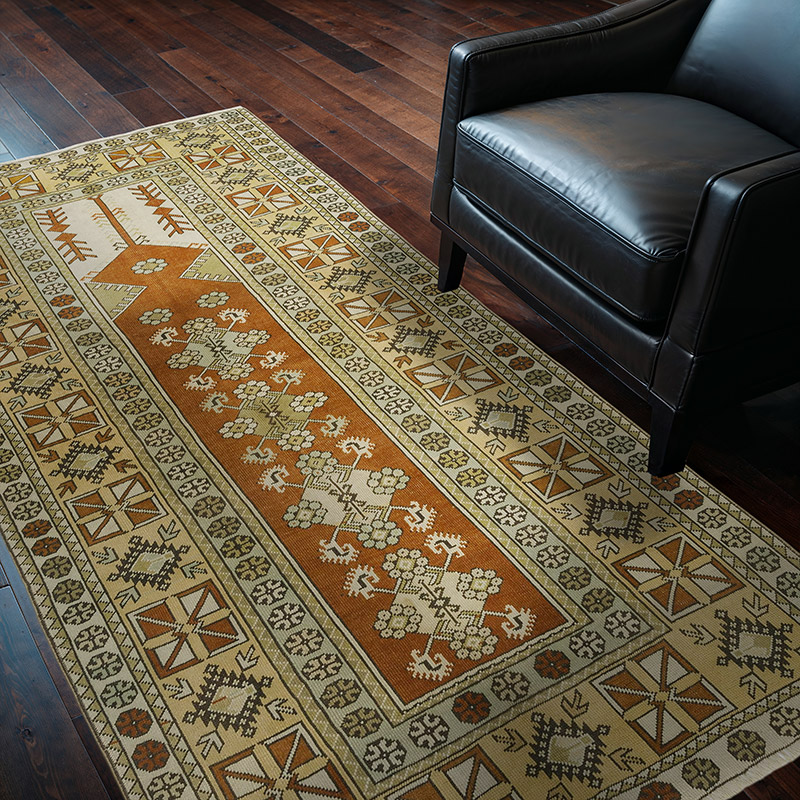 El Dokuma Vintage Hali - 121 cm x 209 cm - K0090807