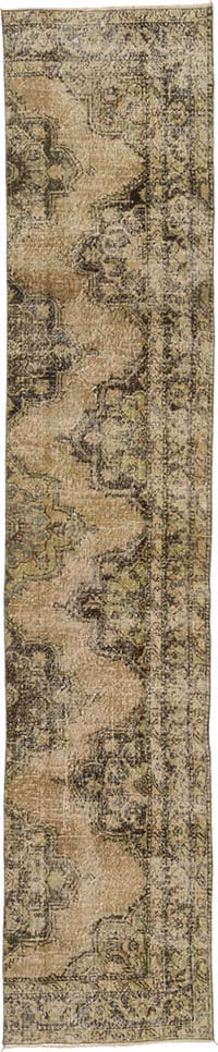 Vintage Turkish Hand-Knotted Runner - 2' 5" x 11' 9" (29" x 141")