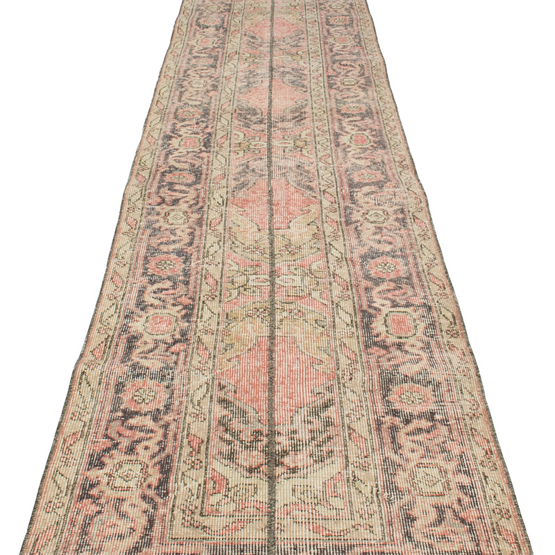 Vintage Turkish Hand-Knotted Runner - 2' 4" x 12' 3" (28" x 147") - K0090815