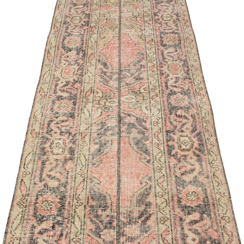Vintage Turkish Hand-Knotted Runner - 2' 4" x 12' 3" (28" x 147") - K0090815