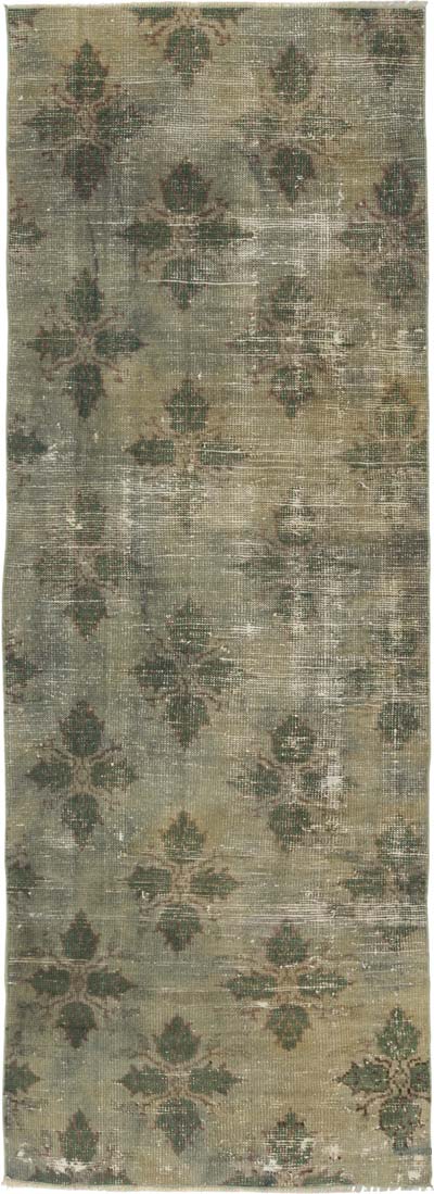 Vintage Turkish Hand-Knotted Runner - 2' 6" x 6' 11" (30" x 83")