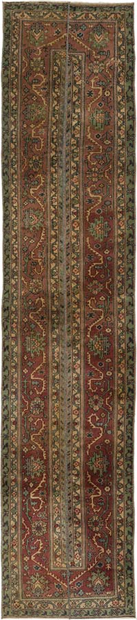 Vintage Turkish Hand-Knotted Runner - 2' 9" x 12' 4" (33" x 148")