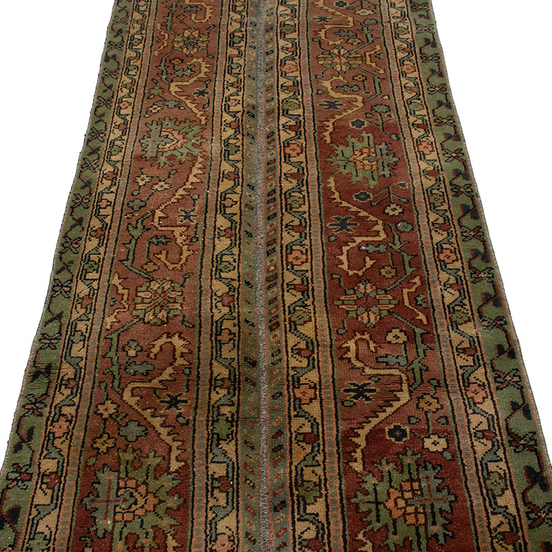 Vintage Turkish Hand-Knotted Runner - 2' 9" x 12' 4" (33" x 148") - K0090817