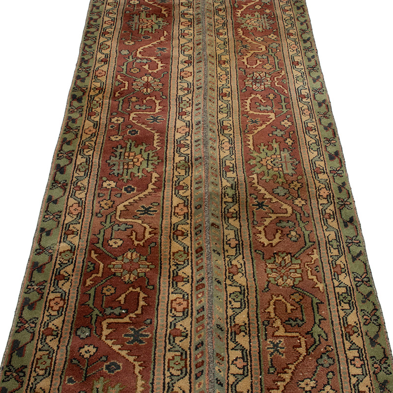 Vintage Turkish Hand-Knotted Runner - 2' 9" x 12' 4" (33" x 148") - K0090817