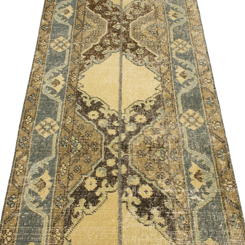 Vintage Turkish Hand-Knotted Runner - 2' 4" x 8' 8" (28" x 104") - K0090818