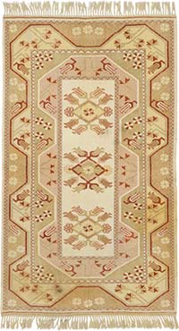 Vintage Turkish Hand-Knotted Rug - 3' 11" x 6' 8" (47" x 80")