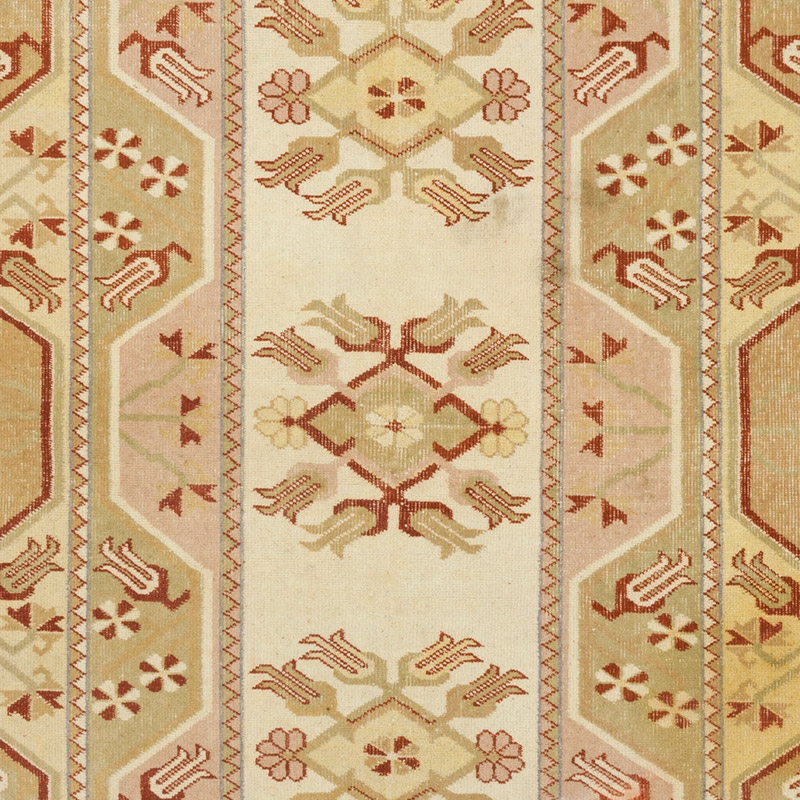 Alfombra Vintage Turca Anudada a Mano - 120 cm x 203 cm - K0090819