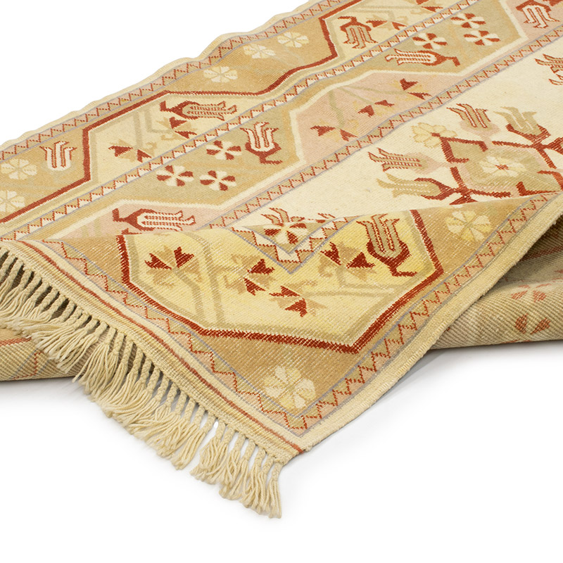 Alfombra Vintage Turca Anudada a Mano - 120 cm x 203 cm - K0090819