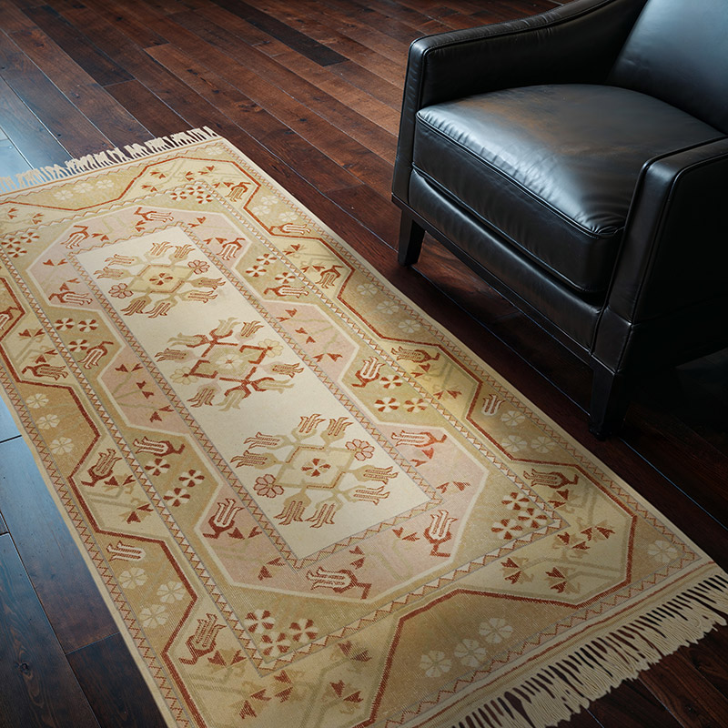 Alfombra Vintage Turca Anudada a Mano - 120 cm x 203 cm - K0090819