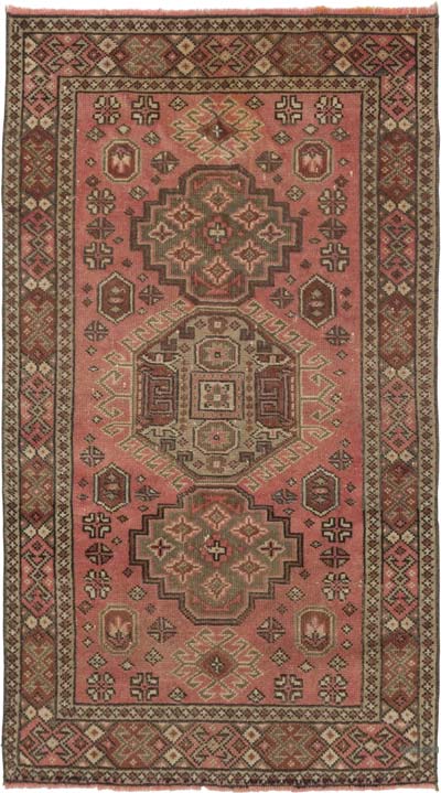 Vintage Turkish Hand-Knotted Rug - 2' 5" x 4' 3" (29" x 51")