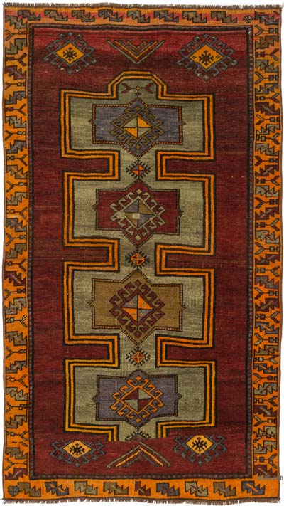 El Dokuma Vintage Hali - 122 cm x 212 cm