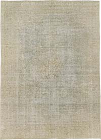 Alfombra Turca Vintage Sobre-teñida - 134 cm x 182 cm