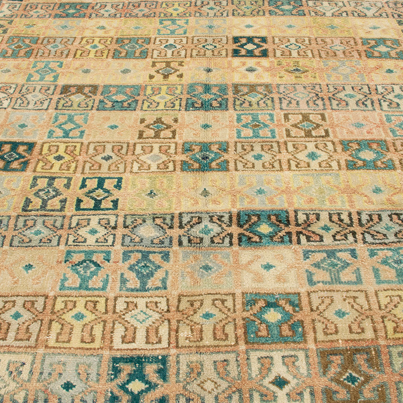 Vintage Turkish Hand-Knotted Rug - 6' 4" x 7' 10" (76" x 94") - K0090823