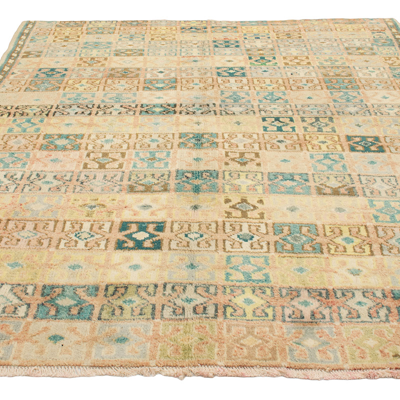 Vintage Turkish Hand-Knotted Rug - 6' 4" x 7' 10" (76" x 94") - K0090823