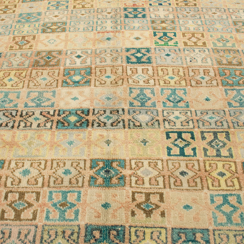 Vintage Turkish Hand-Knotted Rug - 6' 4" x 7' 10" (76" x 94") - K0090823