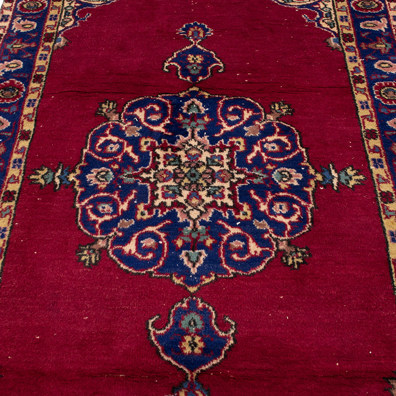 Vintage Turkish Hand-Knotted Rug - 3' 11" x 7' 1" (47" x 85") - K0090824